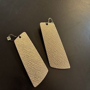 Nickel and Suede Earrings